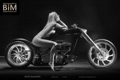 Motorcycle Studio Shoot With Bold Poses And Sunglasses Ashley B - photo 12