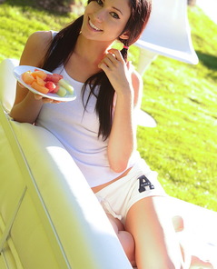 Catie Minx outdoors