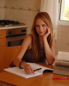 Carmen in kitchen
