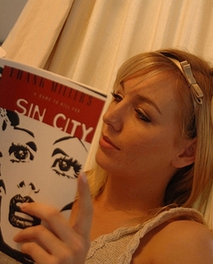 Hayley-Marie Coppin chilling out