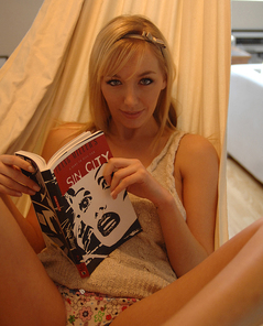 Hayley-Marie Coppin chilling out
