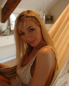 Hayley-Marie Coppin chilling out