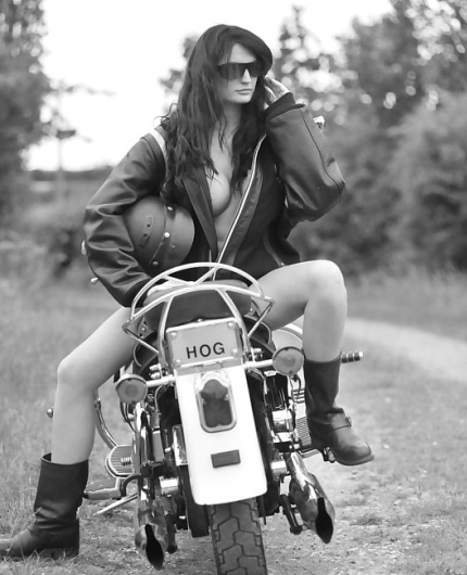 Shannon Smith on bike