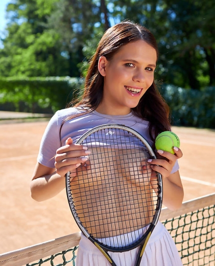 Elena Max On Court By Met Art