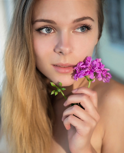 Karissa With Flower