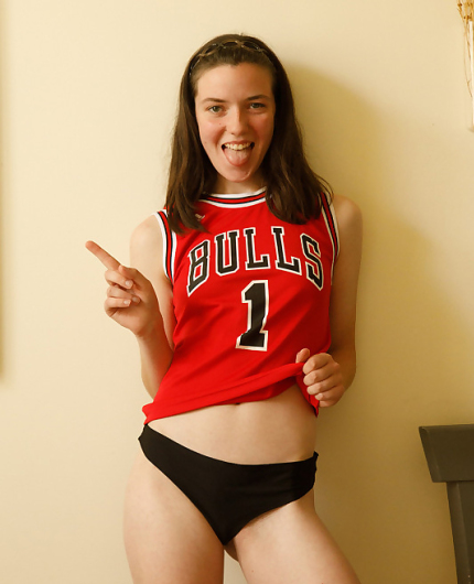 Casual Jersey Tease At Home With Bella Rosenfeld In Soft Warm Light